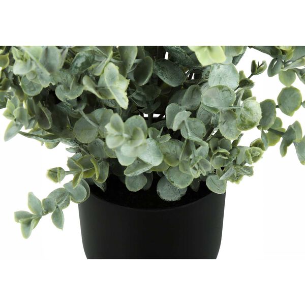Black Green 11-Inch Indoor Faux Fake Table Potted Artificial Plant, Set of Two, image 4